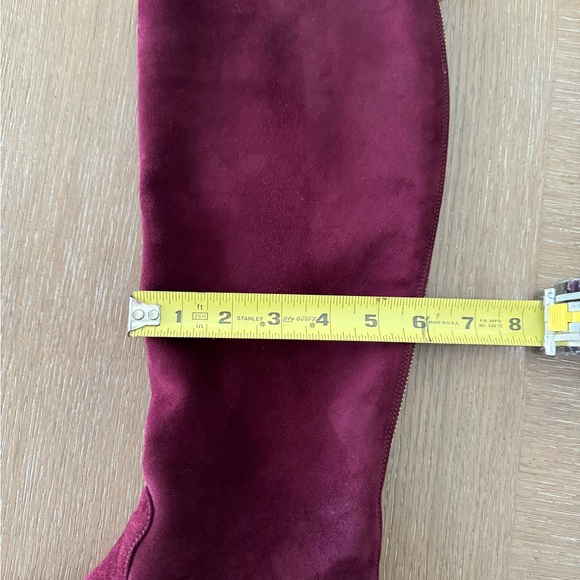 Prada Tall Suede Boot Wine Sz 37 - Picture 14 of 14